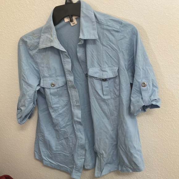 Style and company vintage camp style shirt petite medium - Picture 1 of 4
